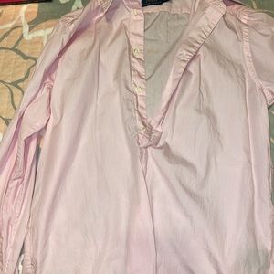 Ralph lauren pink seersucker women’s button down